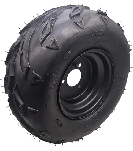 Amazon.com: RedCap 16x8-7 Tubeless Tire with Wheel Rim Assembly